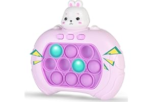BEEPOW Quick Push Toy with Lights, Fast Push Game, Fast Push Bubble Game, Quick Push Bubble Competitive Game Console Series, Creative Decompression Game Console, Machine Multiple Game Modes Toy for Kids