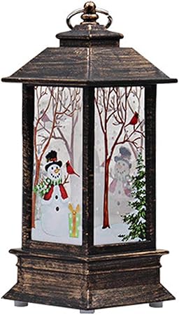 Immagini Lanterne Natalizie.Bestoyard Lanterne Natalizie Portacandele Con Motivo Pupazzo Di Neve Decorazioni Natale Tavola Amazon It Casa E Cucina
