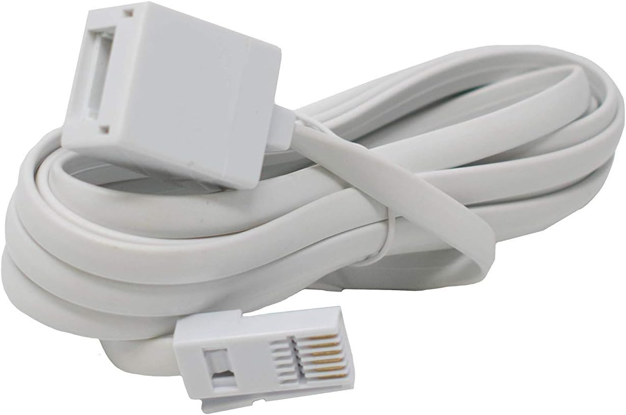 5m BT Male to BT Female Telephone Extension Cable 28 AWG Homephone