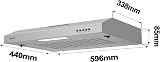 CIARRA CBCS6903 60cm Visor Cooker Hood Stainless Steel Undercabinet view 6