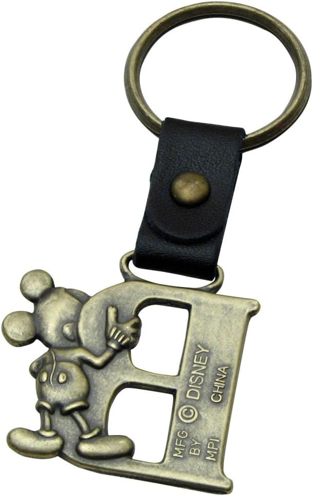 Mickey Mouse Letter B Brass Keyring - Image 3