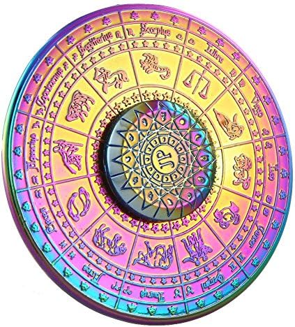 FINGER SPINNER Rainbow Fidgets Spinner Toy Divination Compass Hands Spinner Finger Spin Relieves Toy High Speed Focus Toy Relieves Anxiety Stress and Boredom for Kids &amp; Adults