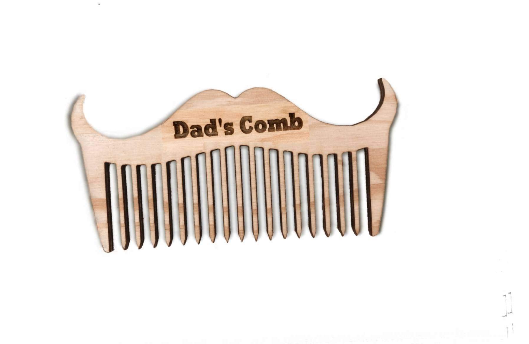 Wooden Beard Comb Beard & Moustache Dad's Pocket Comb Dad Fun Comb Natural Anti-static Engraved Comb Gift for Dad