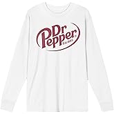Dr Pepper Est. 1885 Maroon Logo Men's Crew Neck Long Sleeve Shirt-Small