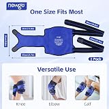 NEWGO Knee Ice Pack 2 Pack Reusable Gel Wrap Full Knee Coverage view 5
