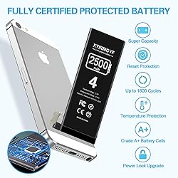 XYIRMCYF 2500mAh Super Capacity Battery Compatible