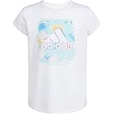 adidas Girls' Short Sleeve Scoop Neck Tee T-Shirt