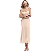 Papicutew Women's Long Full Cami Slip Dress Sleeveless Nightgowns