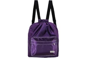KIKIGOAL Dry Wet Separated Swimming Bag Portable Drawstring Backpack Waterproof Gym Sports Pool Beach Gear Bag