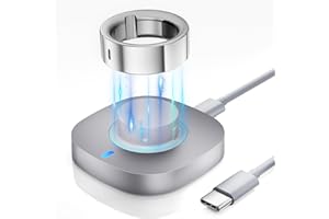 SNYEEST Compatible with Oura Ring Gen 4/4 Ceramic Charger - Size 9 - Charging Dock and USB-C Cable Replacement Accessories (NOT Compatible for Oura Ring 3)