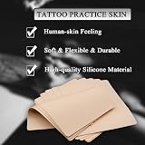 Rayyl Tattoo Practice Skin Kit 8 Fake Skins 15 A4 Transfer Papers Training view 3
