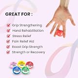 Meglio Hand Therapy Putty - 5 Color Coded Strength Training Tubs view 2