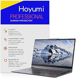 Hoyumi Screen Protector for Lenovo Yoga C940 14 Inch Laptop Precise Cutout Full Screen 2Pcs(Anti Glare Screen Protector, Transparent)