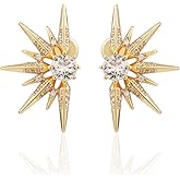 Obidos 14K Gold Plated Love Knot Stud Earrings | Small Statement Drop Dangle Earrings for Women | Trendy Simple Hypoallergenic Fashion Accessories Gold Jewelry Gifts for Womens