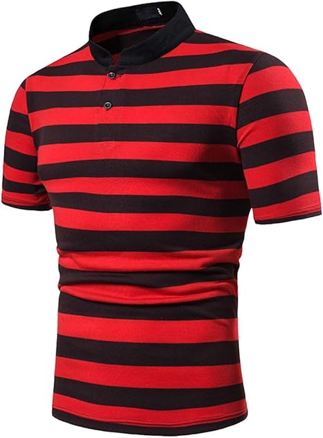 red t shirt with collar