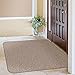 House, Home and More Skid-Resistant Carpet Indoor Area Rug Floor Mat - Praline Brown - 4 Ft X 6 Ft - Non Slip Rubber Backing, Stain Resistant, Dog Friendly, Living Room Bedroom Kitchen Entryway