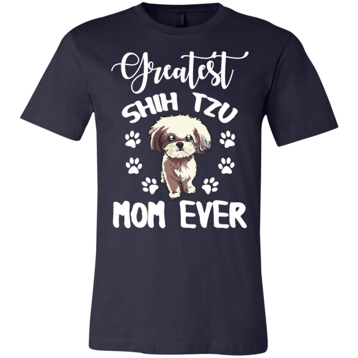 Greatest Shih Tzu Mom Funny Dog Lovers T Shirt Tshirt Gift For Kinihax