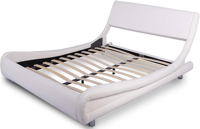 Amazon.com: Amolife King Platform Bed/Deluxe Solid Modern Bed Frame
