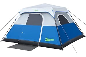 BeyondHOME Instant Cabin Tent, 4 Person/6 Person Camping Tent Setup in 60 Seconds with Rainfly & Windproof Tent with Carry Bag for Family Camping & Hiking, Upgraded Ventilation