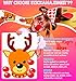 Stickamajigger Stick the Red Nose on the Reindeer Poster Game - Restickable Reusable