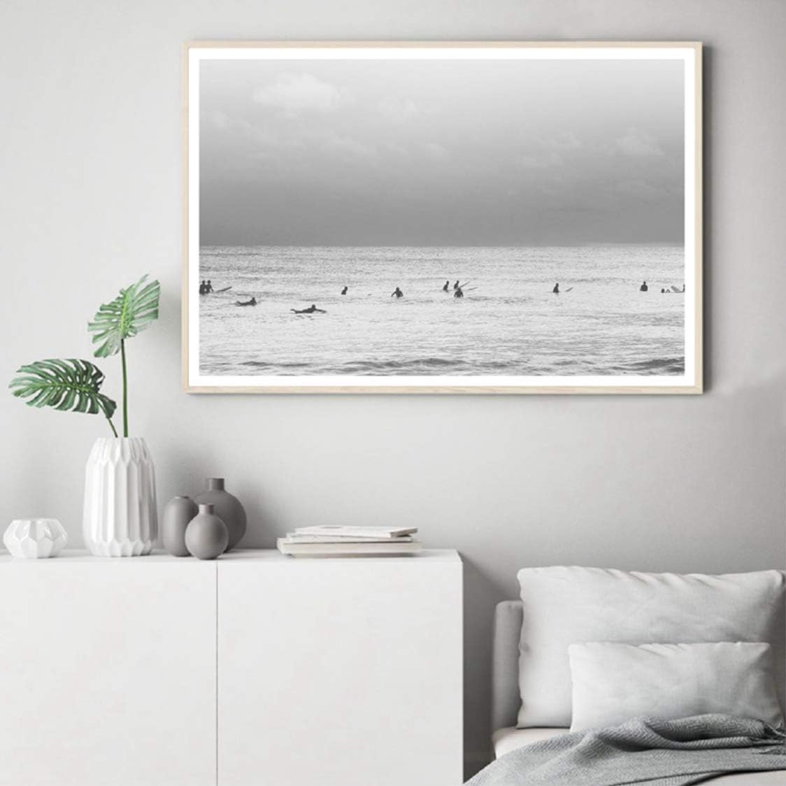 Danjiao Surfista Costero Fotografía De Playa Arte De Pared Lienzo