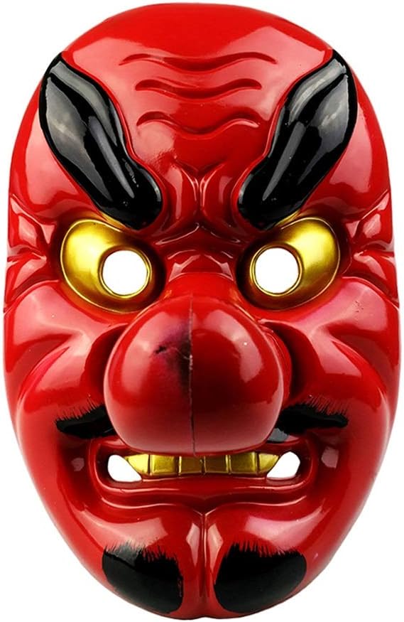 XJLXX Tengu Mask, Pvc Material Halloween Party Mask, Show Strap Mask Halloween hat