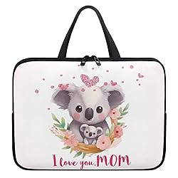 Uasibuni Cute Koala Print Laptop Cases 15Inc for