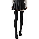 Sofvoyami Women's Thigh High Socks - Over The Knee, Cable Knit Warm Boot Socks, Stretchy Cotton Blend Long Sock for Women