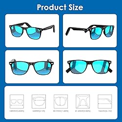 GetD Bluetooth Sunglasses for Men/Women, AI