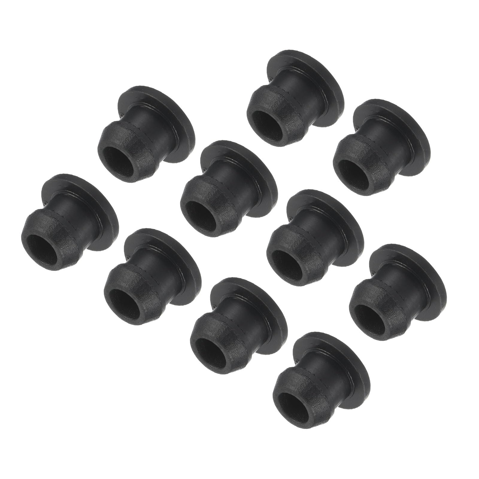 Photo 1 of MECCANIXITY Silicone Snap in Locking Hole Plugs,Rubber Panel Seal Cover Flush Type Panel Round for Kitchen Rubber Bulkheads Waterproof Sealing Plugs 7mm/0.3 Inch Diameter Black,Pack of 10