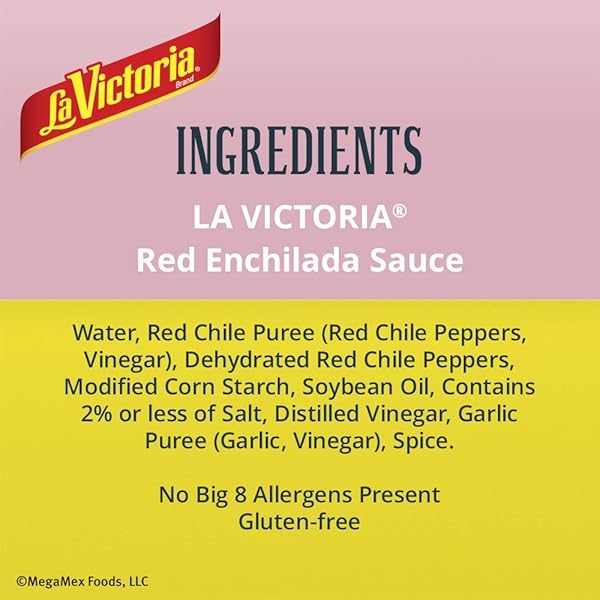 LA VICTORIA TRADITIONAL RED ENCHILADA SAUCE MILD, 10 OUNCE (PACK OF 12)