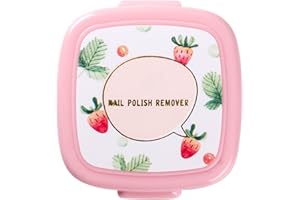 ROSARDEN Nail Polish Remover Wipes, Nail Polish Remover Pads, Natural Ingredients Nail Wipes for Gel Nails Lint Free, Nail Polish Remover Wipe for Nail Art, Women’s Portable Nail Wipes (Strawberry)