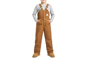 HISEA Kids' Insulated Bib Overalls, Boys' Winter Water Resistant Classic Overall, Heavyweight Windproof Overall for Youth