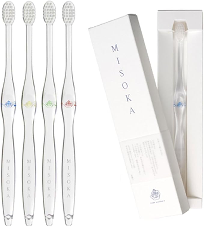 Amazon Misoka 夢職人 魔法の歯ブラシ M普通サイズ4本 ミネラルでできているから歯磨き粉不要 旅行に便利 ナノテク Misoka 大人用ハブラシ 通販