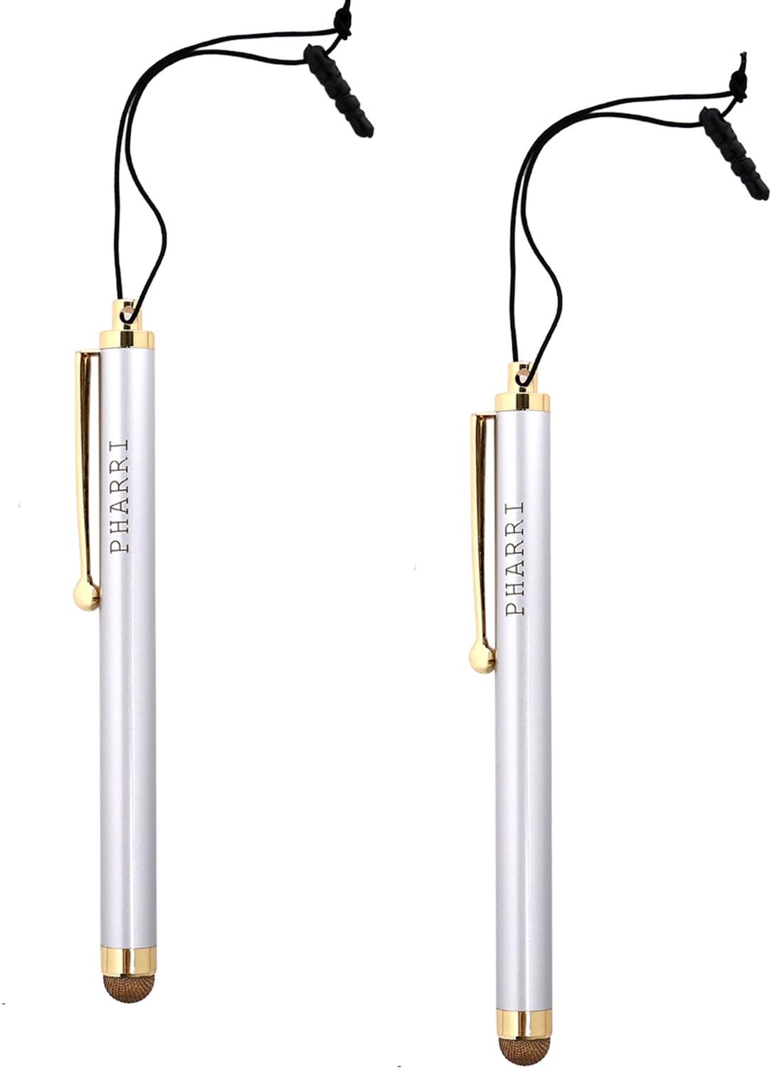 PHARRI 2-Pack Executive Stylus Pen Microfiber Mesh Tip for All Capacitive Touch Screen Smart Phones and Tablets(SG)