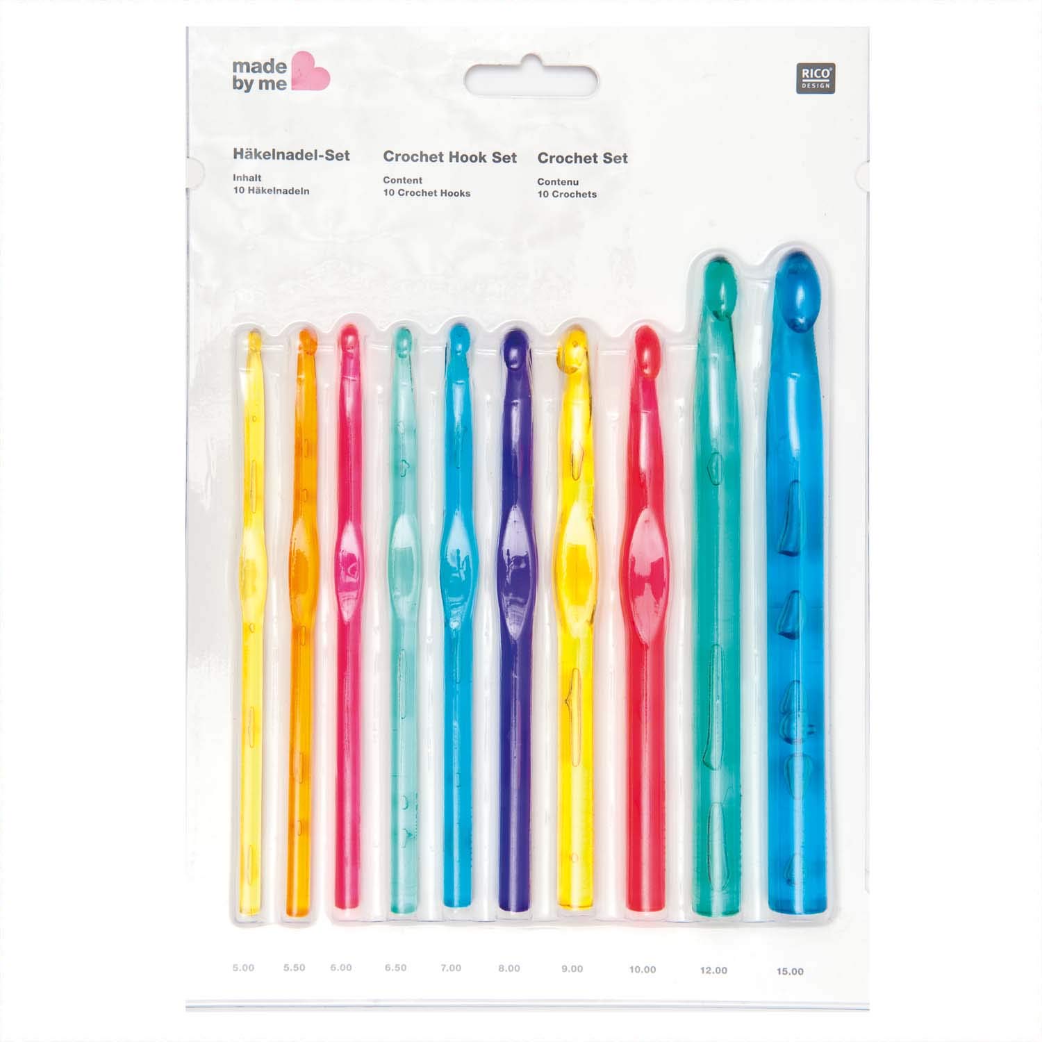 Rico Design Crochet Hook Set, Acrylic, Multi-Colour
