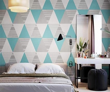 Amazon Com Triangular Geometric Pattern Wallpaper Modern