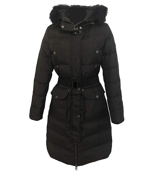 belted michael kors coat
