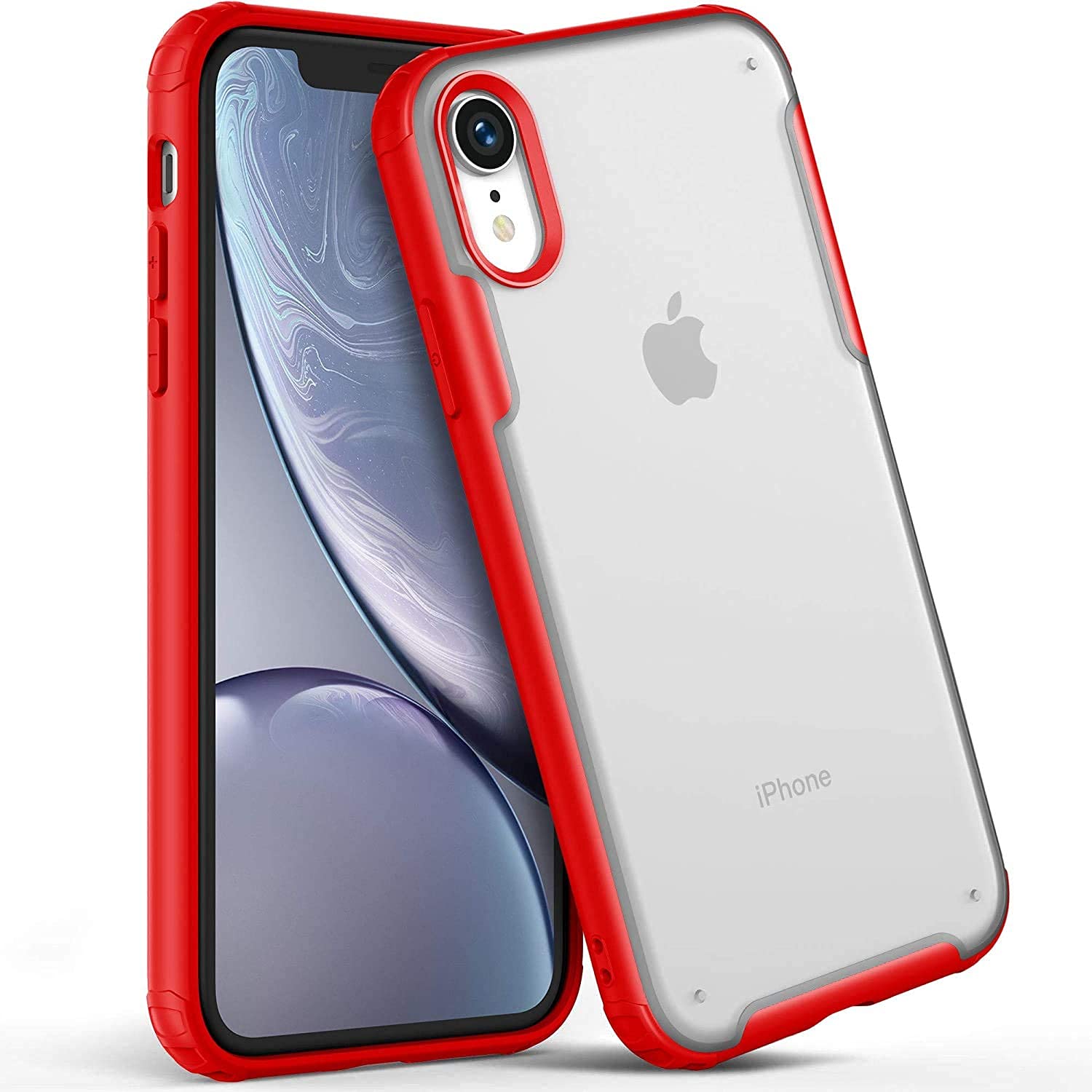 Huanmin Back Cover Case for iPhone X (HybridMatteHardTPU, PCRed
