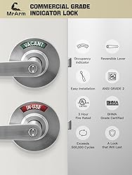 MrArm Privacy Indicator Lock and Lever, Large Grade