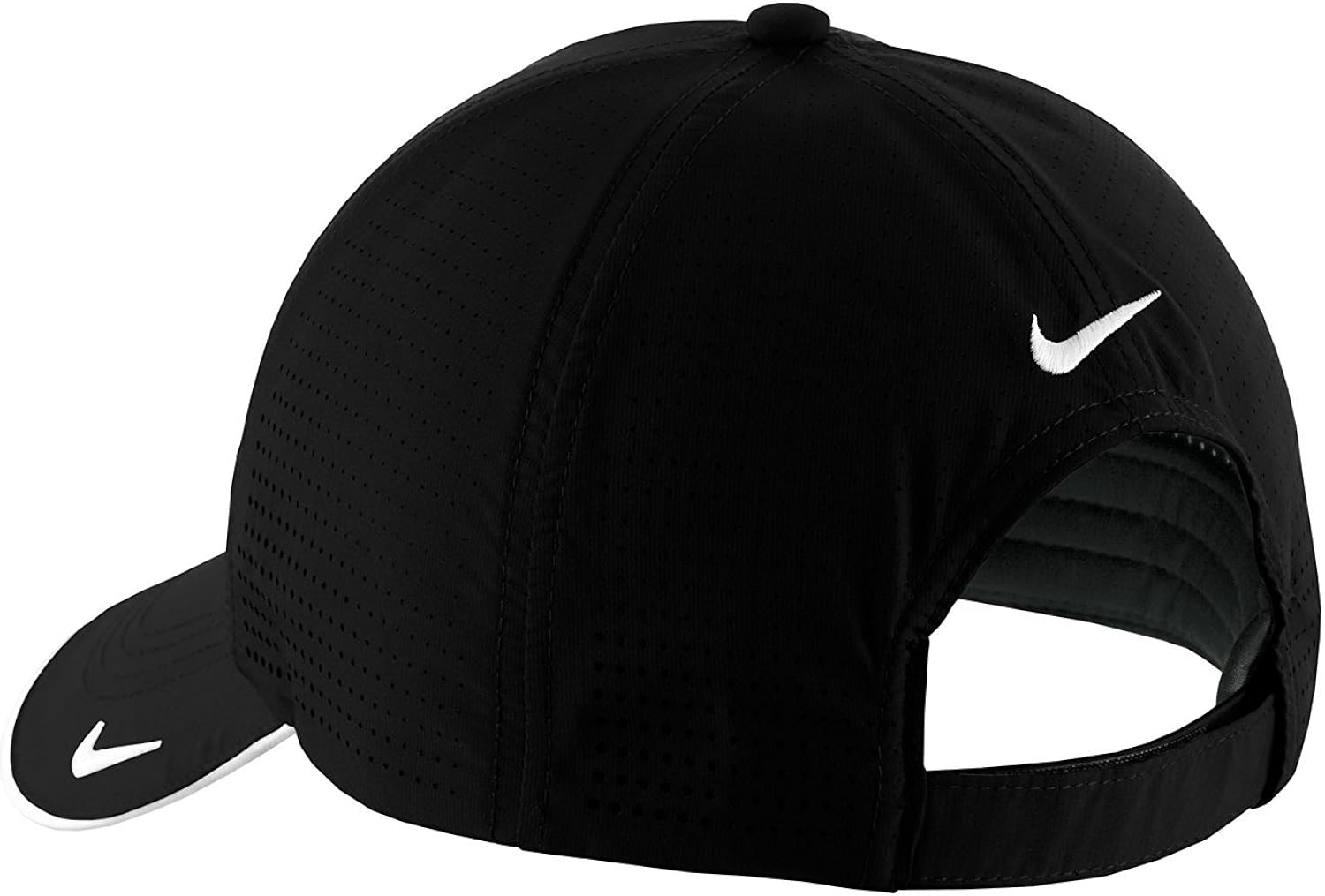 Nike Golf - Dri-FIT Swoosh Perforated Cap , 429467, Black, No Size: Clothing