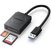 UGREEN SD Card Reader USB 3.0 | Dual Slot Flash Memory Card Reader TF SD Micro SD for Mac Windows Linux Chrome Read 2 Cards Simultaneously