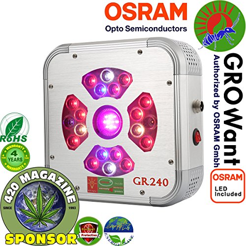 LED Grow Lamps for Marijuana 240 Watts OSRAM Horticulture LEDs