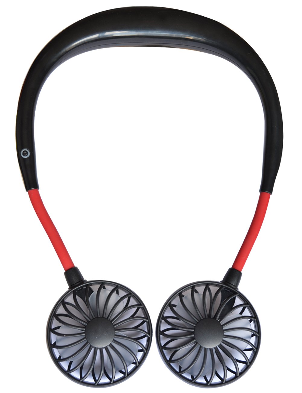 Hand Free Personal Fan, Headphone Design Wearable Portable Neckband