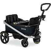 BOB Gear Renegade Foldable Stroller Wagon with 3 Seats, 5-Point Harness System, All-Terrain Tires, and Push and Pull Handle, 