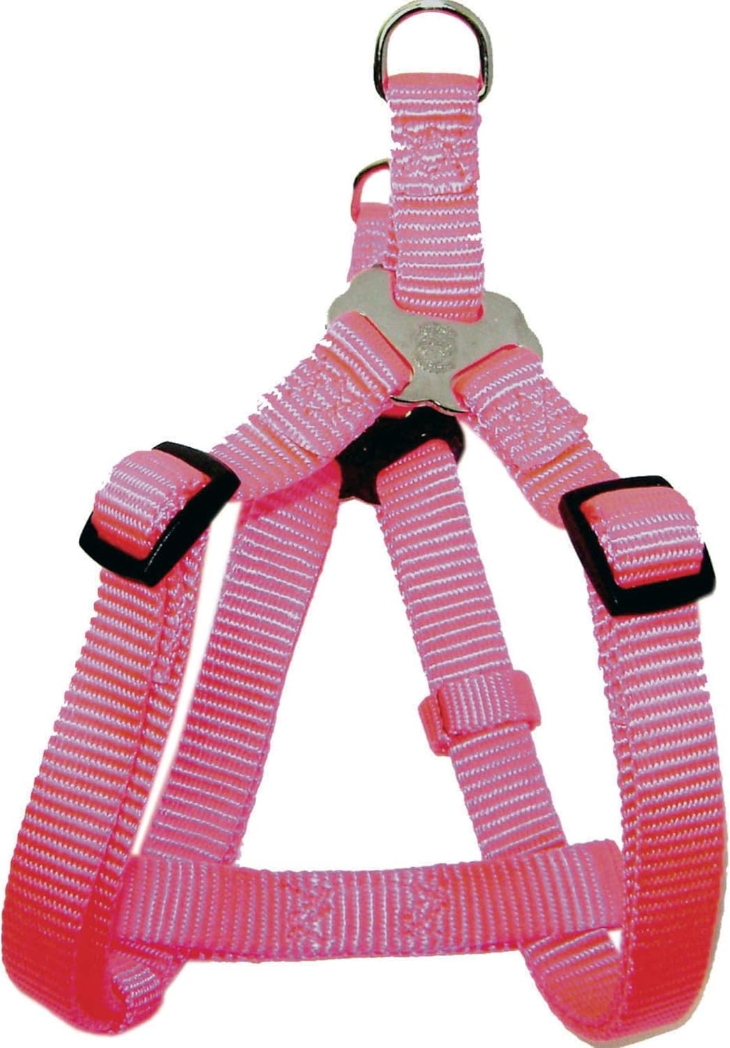 Hamilton Adjustable Easy-On Step-In Style Dog Harness, 5/8-Inch by 12-20-Inch, Small, Hot Pink