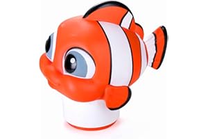 MKLZ Chlorine Floater, Floating Pool Chlorine Dispenser, Fits 1 and 3 Inch Tablets & Bromine Holder for Large/Small Pools, Hot Tub, Spa - Clown Fish