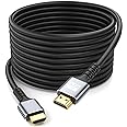 looyotul 4k Hdmi Cable 40ft Ultra High Speed HDMI 2.0 Cable 4K@60Hz 18gbps Gold Plated Connector 3D ARC Ethernet HDMI Cord for HDTV Monitor Laptop Roku TV Xbox PS4/PS5(Silvery)