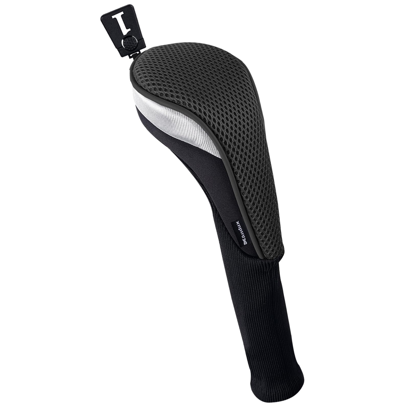 Andux Golf 460cc Drivers Club Head Covers Long Neck Black