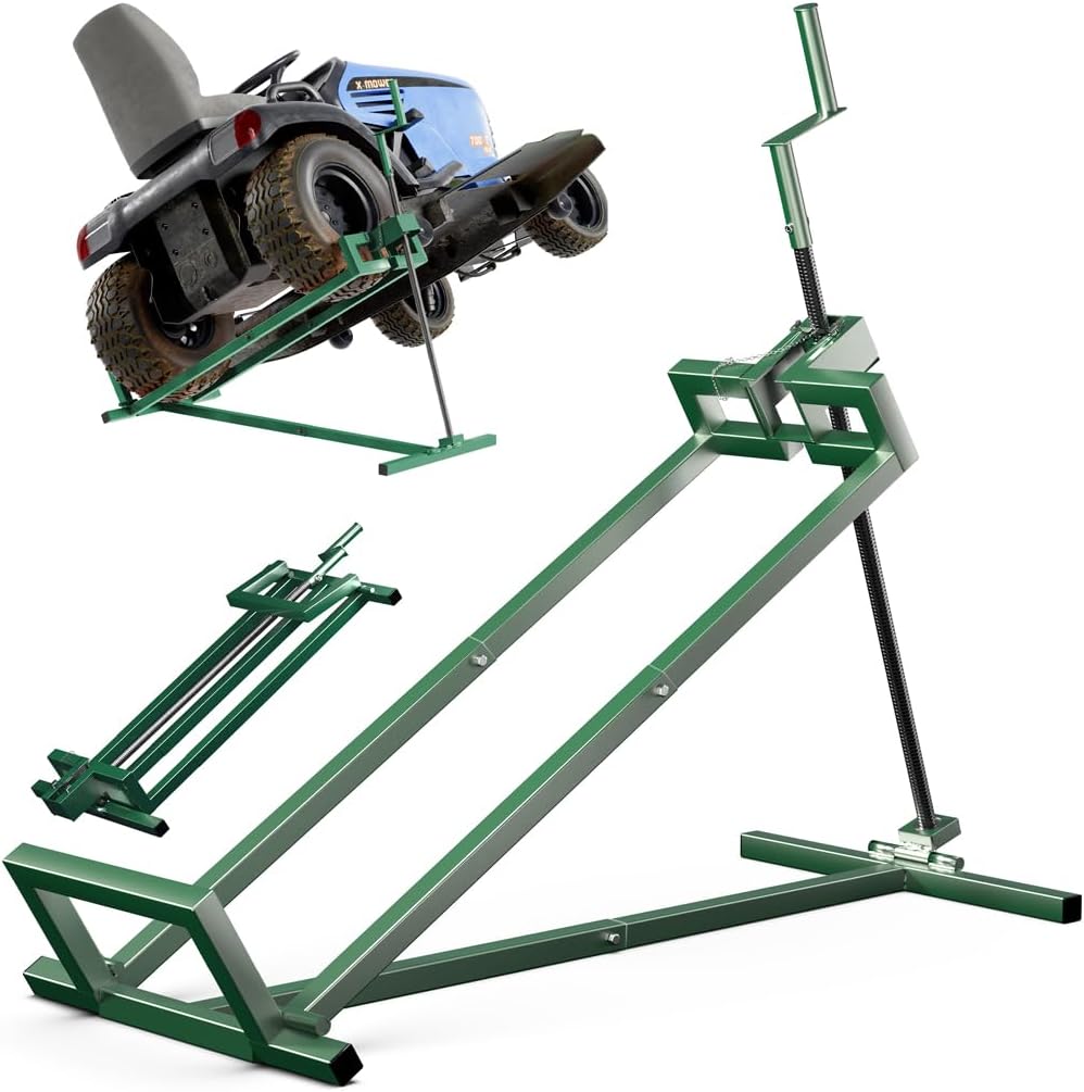 VOUNOT Ride On Mower Jack Lift Telescopic 400kg Green